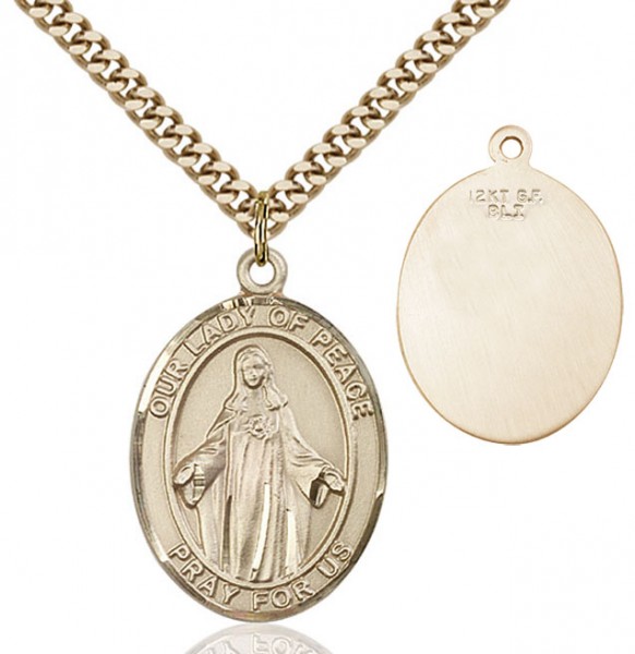 Our Lady of Peace Patron Saint Medal - 14KT Gold Filled