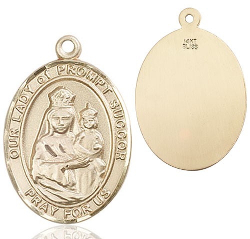 Our Lady of Grace of Prompt Succor Medal - 14K Solid Gold