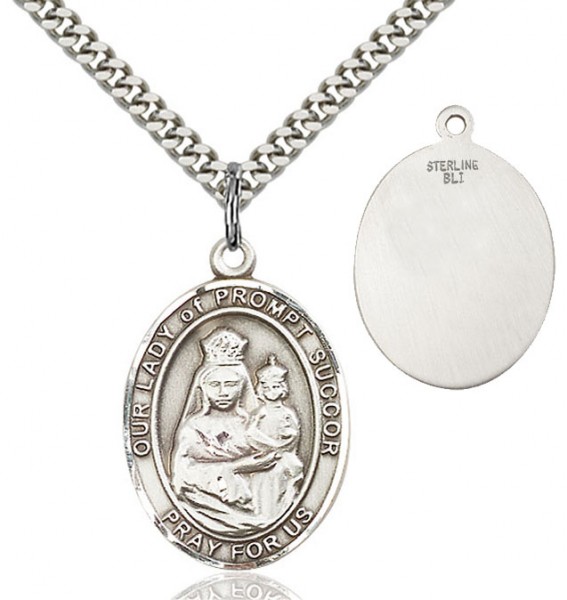 Our Lady of Grace of Prompt Succor Medal - Sterling Silver