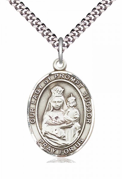 Our Lady of Grace of Prompt Succor Medal - Pewter