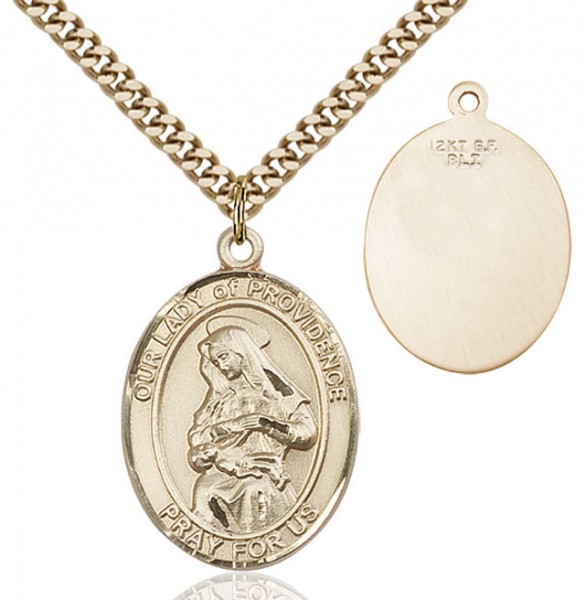 Our Lady of Grace of Providence Patron Saint Medal - 14KT Gold Filled