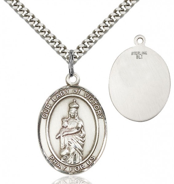 Our Lady of Grace of Victory Medal - Sterling Silver
