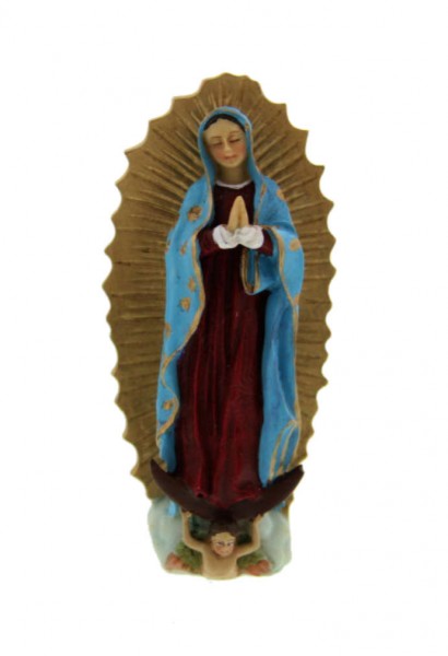 Our Lady of Guadalupe Statue 3.5&quot; - Multi-Color