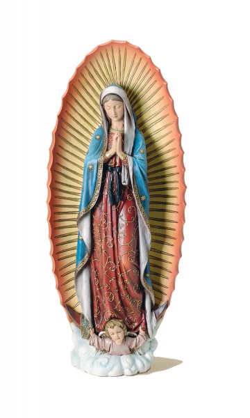 Our Lady of Guadalupe with Child Statue 32&quot; - Multi-Color