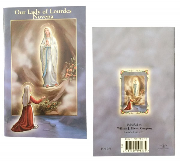 Our Lady of Lourdes Novena Prayer Pamphlet - Pack of 10 - Blue | Gold