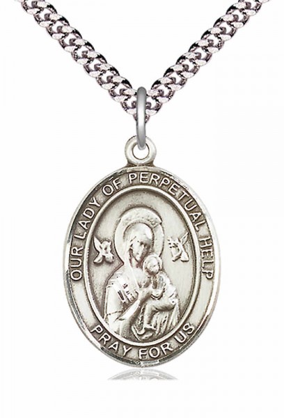 Our Lady of Perpetual Help Medal - Pewter