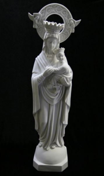 Our Lady of Perpetual Help Statue White Marble Composite - 30 inch - White