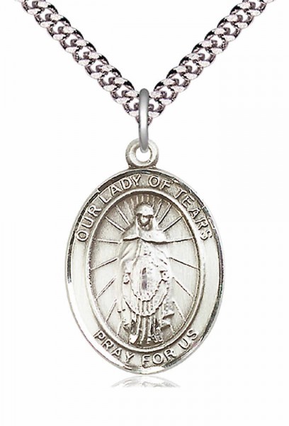 Our Lady of Tears Medal - Pewter