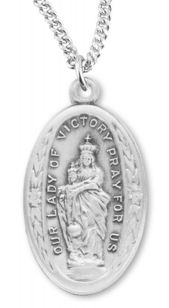 Our Lady of Victory Medal Sterling Silver - Sterling Silver