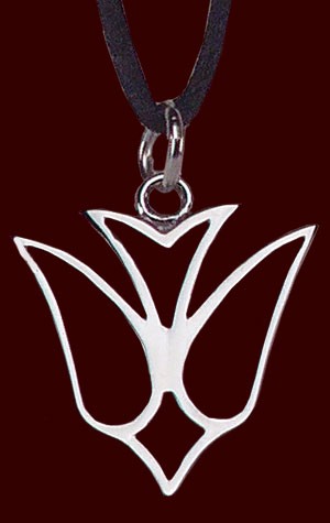 Stainless Steel Dove Pendant - 1&quot; H - Silver