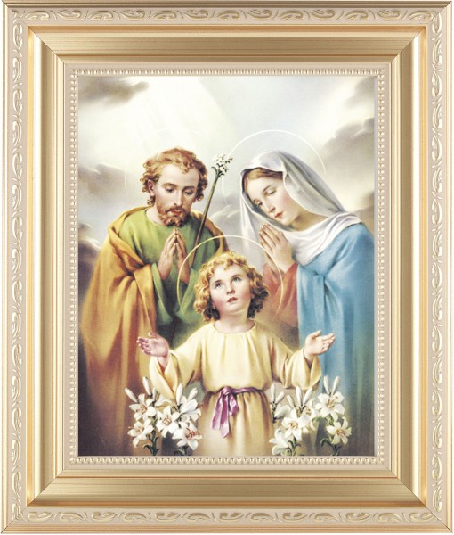 Holy Family 8x10 Framed Print Under Glass - #138 Frame
