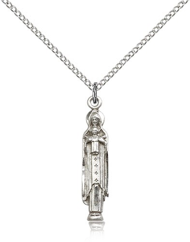 Madonna and Child Medal - Sterling Silver