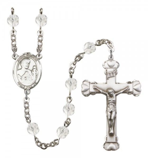 Women's St. Kieran Birthstone Rosary - Crystal