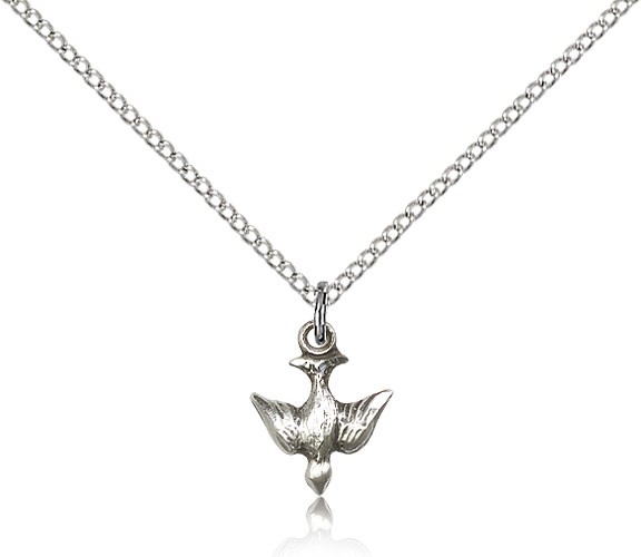 Holy Spirit Dove' Cross Necklace - Olive Wood from Bethlehem
