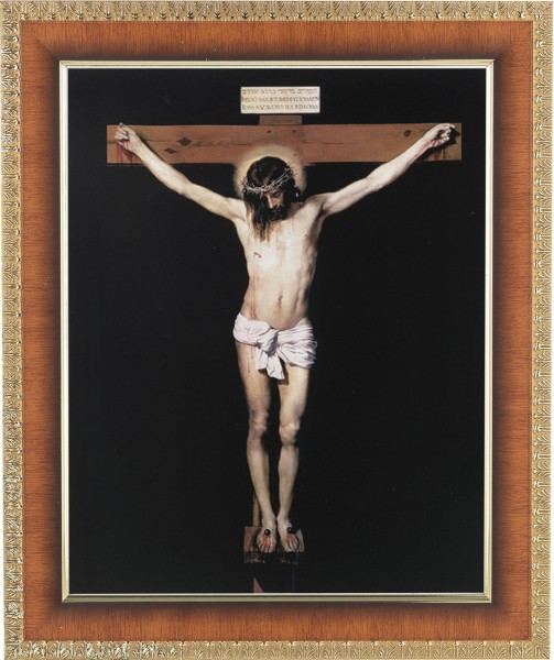 Jesus on the Cross 8x10 Framed Print Under Glass - #122 Frame