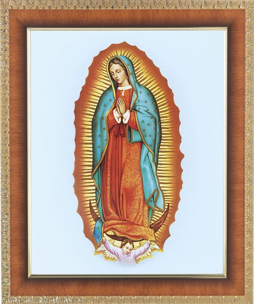 Our Lady of Guadalupe 8x10 Framed Print Under Glass - #122 Frame