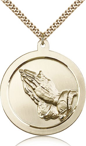 Praying Hands Pendant - 14KT Gold Filled