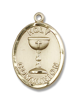 Holy Communion Pendant - 14K Solid Gold