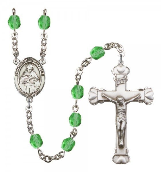 Women's St. Gabriel Possenti Birthstone Rosary - Peridot