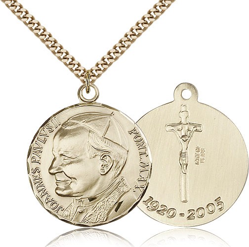 St. John Paul II Medal - 14KT Gold Filled