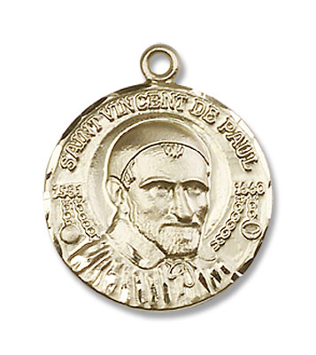 Women's St. Vincent De Paul Medal - 14K Solid Gold