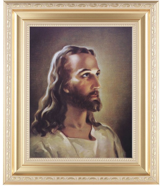 Portrait of Christ 8x10 Framed Print Under Glass - #138 Frame