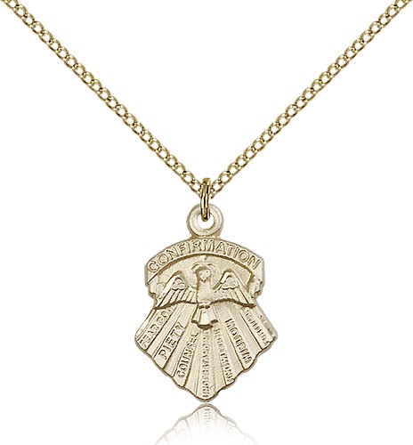 Women's Seven Gifts Confirmation Pendant - 14KT Gold Filled