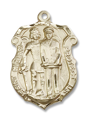 Men's St. Michael The Archangel Medal - 14K Solid Gold