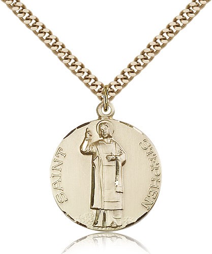 St. Stephen Medal - 14KT Gold Filled