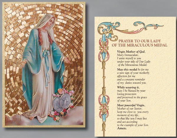 Our Lady of Grace Prayer Wall Plaque 4x6 Mosaic Plaque - Full Color