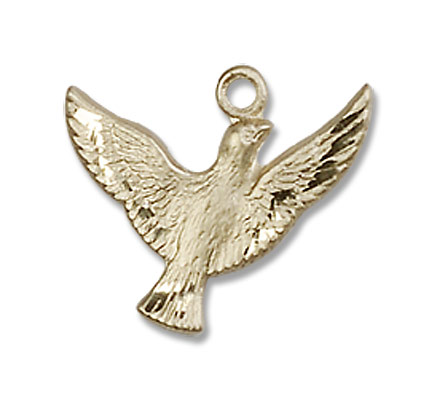 Holy Spirit Medal - 14K Solid Gold
