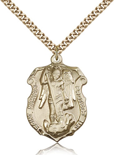 St. Michael The Archangel Medal - 14KT Gold Filled