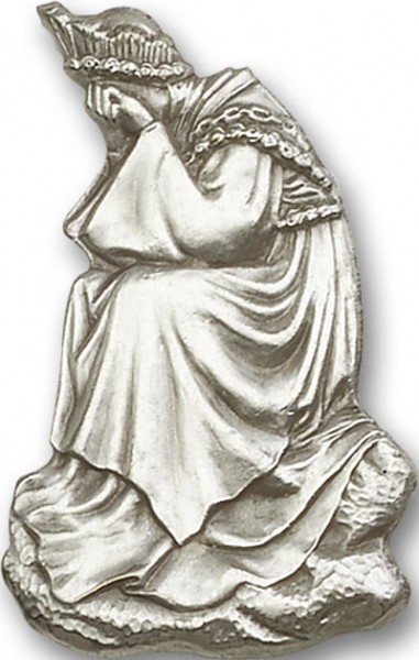 Our Lady of La Salette Visor Clip - Antique Silver