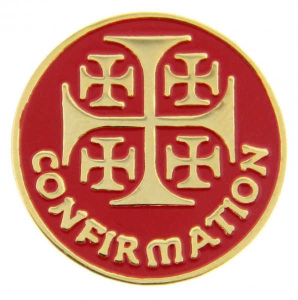 Confirmation Lapel Pin - Red