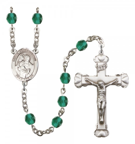 Women's Sts. Peter &amp; Paul Birthstone Rosary - Zircon