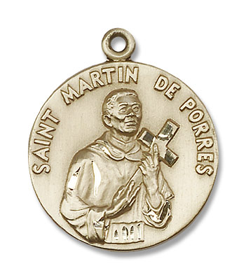 St. Martin De Porres Medal - 14K Solid Gold