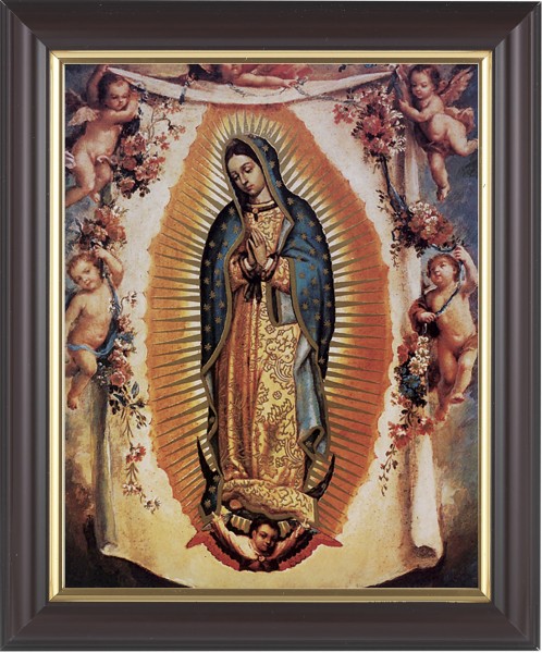 Our Lady of Guadalupe 8x10 Framed Print Under Glass - #133 Frame