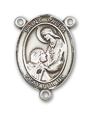 St. Paula Rosary Centerpiece Sterling Silver or Pewter - Sterling Silver