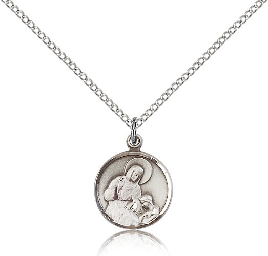 Small St. Ann Medal - Sterling Silver