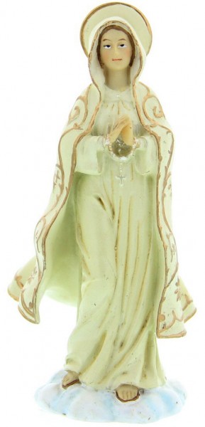 Our Lady of Fatima Statue 4&quot; - Ivory