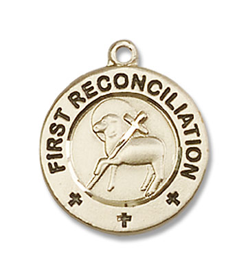 First Reconciliation Pendant - 14K Solid Gold