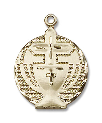 First Communion Medal - 14K Solid Gold