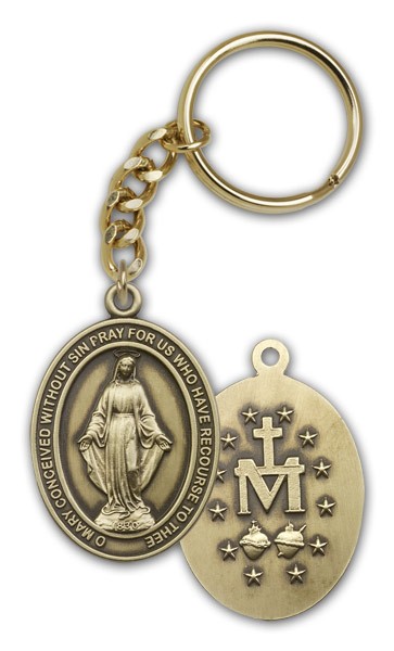 Miraculous Keychain - Antique Gold