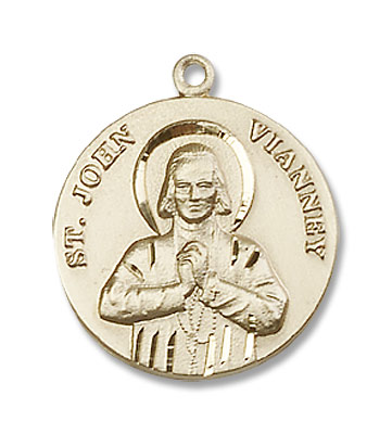Women's / Youth St. John Vianney Medal - 14KT Gold Filled