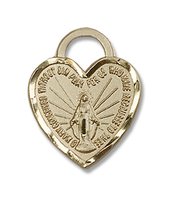 Miraculous Heart Pendant - 14K Solid Gold