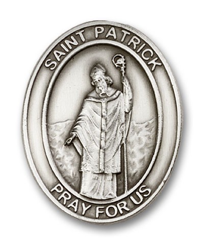 St. Patrick Visor Clip - Antique Silver