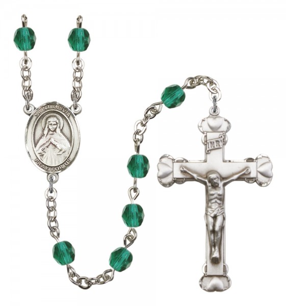 Women's St. Olivia Birthstone Rosary - Zircon
