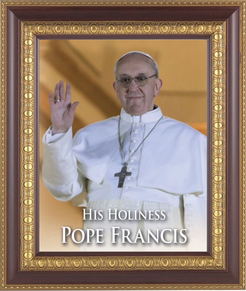 Pope Francis 8x10 Framed Print Under Glass - #126 Frame