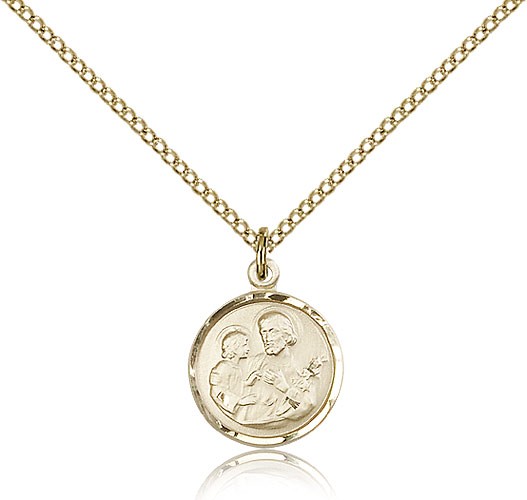 Petite St. Joseph Necklace for Women - 14KT Gold Filled