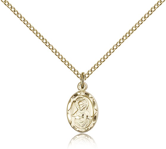 Charm Size Scapular Necklace - 14KT Gold Filled